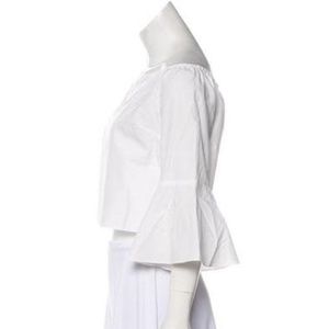 N / NICHOLAS OFF SHOULDER WHITE TOP